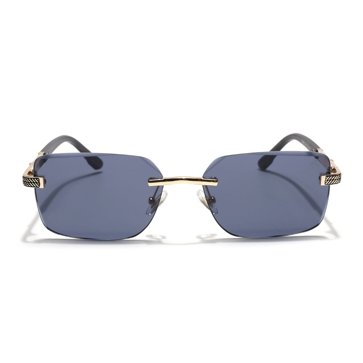 Essence Noble Golden Rimless Sunglasses for Men and Women - Style 2555 - view 5