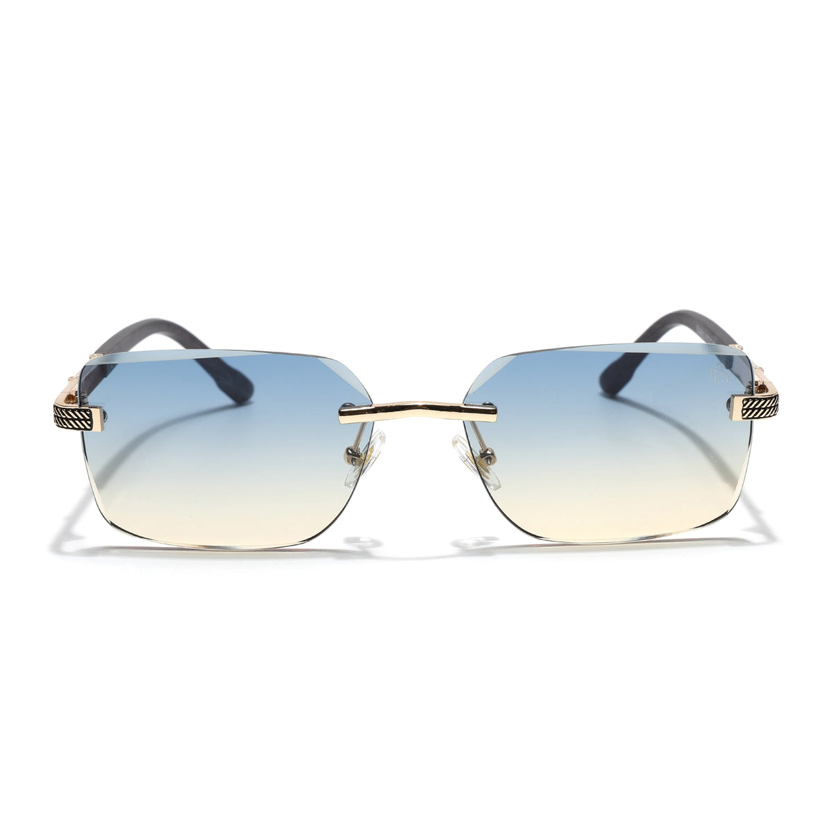 Essence Noble Golden Rimless Sunglasses for Men and Women - Style 2557 - view 5
