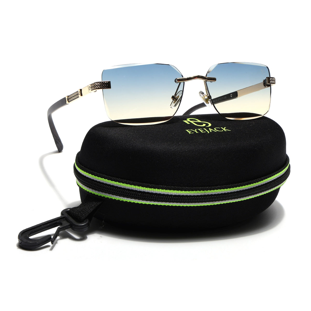 Essence Noble Golden Rimless Sunglasses for Men and Women - Style 2557 - view 8