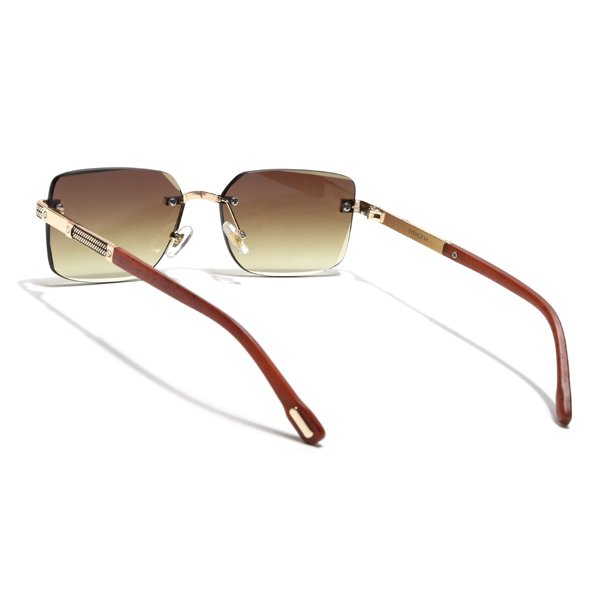 Essence Noble Golden Rimless Sunglasses for Men and Women - Style 2558 - view 6