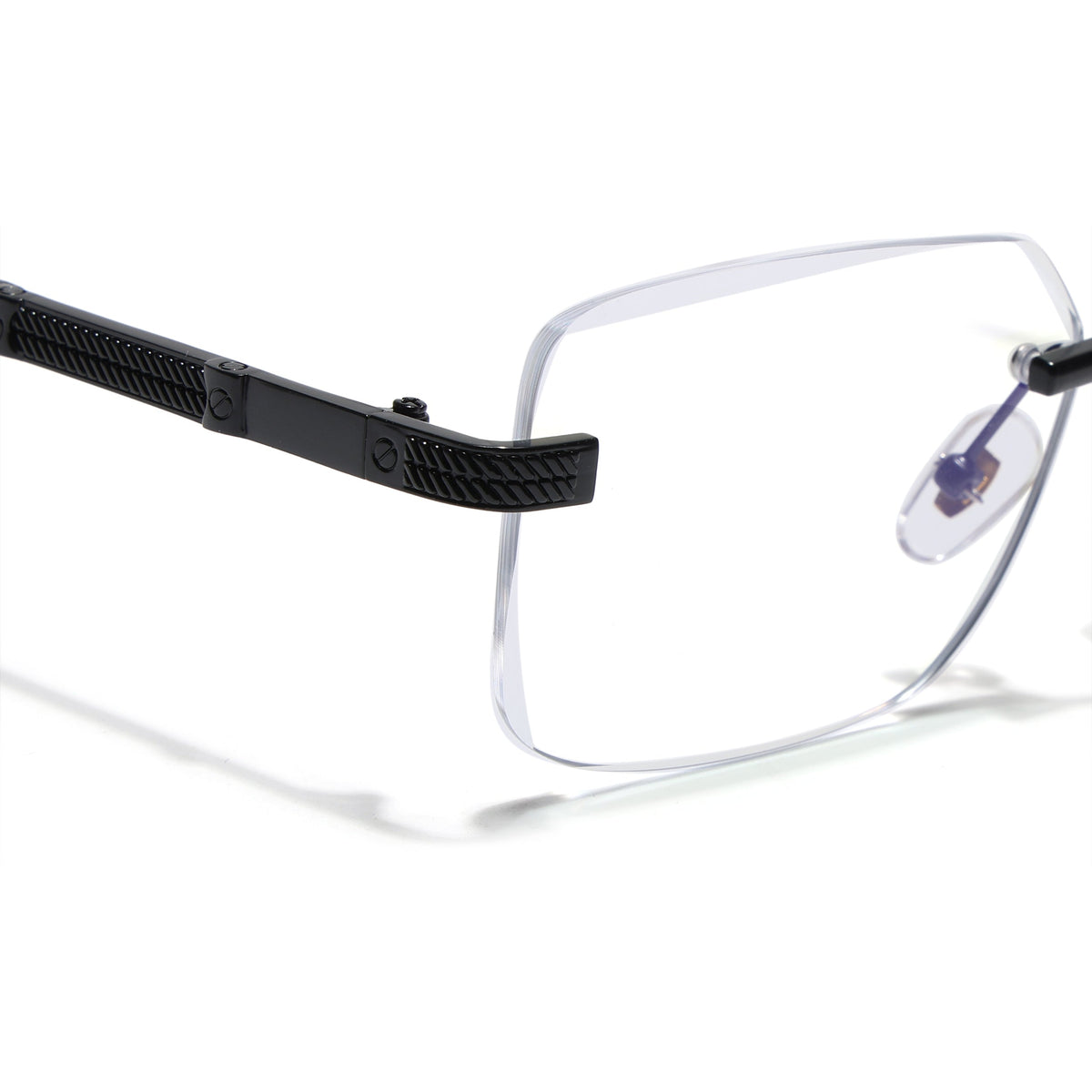 Essence Noble Black Rimless Eyeglasses for Men and Women - view 3