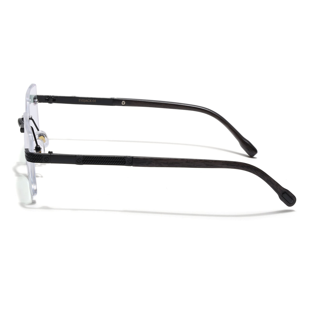 Essence Noble Black Rimless Eyeglasses for Men and Women - view 5