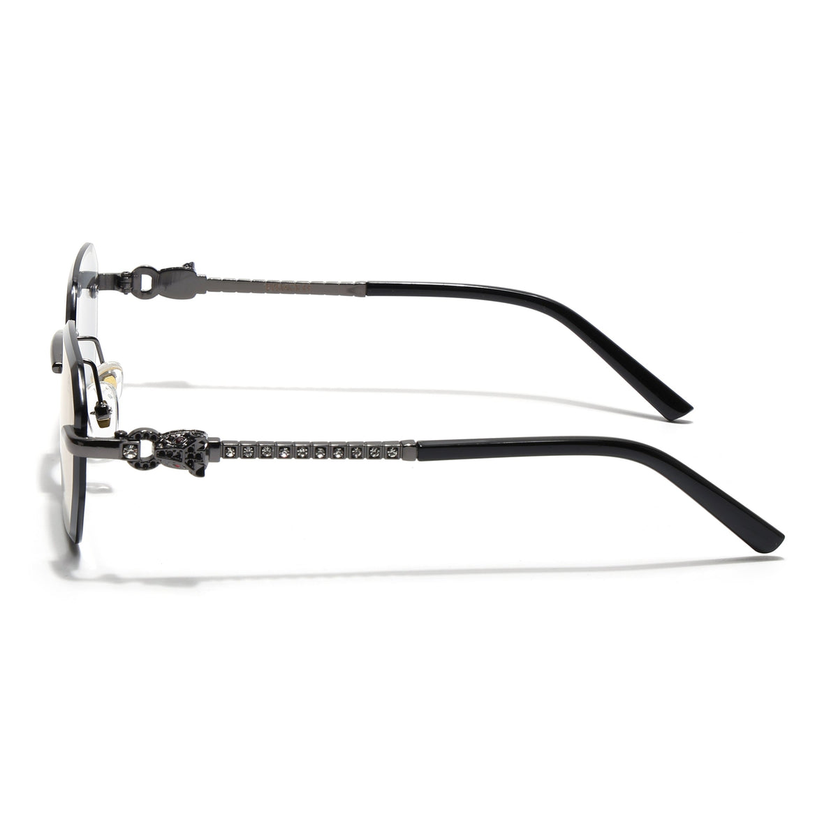 Essence Clarity Grey Rimless Sunglasses for Men and Women - view 9
