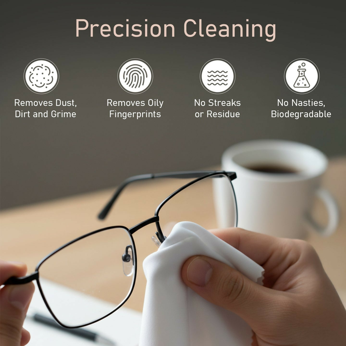Portronics Prysta High Performance Gadget Cleaning Solution with Microfiber Cloth, 100ml Spray Cleaner for Mobile Screens, Laptops, Tablets, Smartwatches, Camera Lenses & Spectacles – POR 3256