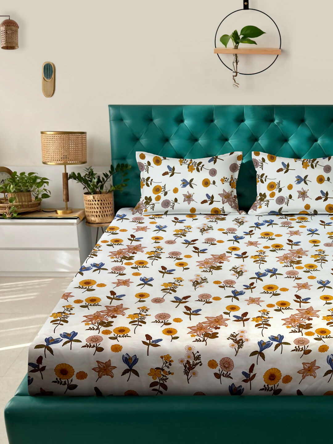 GAURA Elegant Micro Polyester Double Bedsheet for Bedroom Use – Soft Touch, Easy Wash & Daily Comfort (218 x 240 cm) PANCHAJANYA FASHIONS