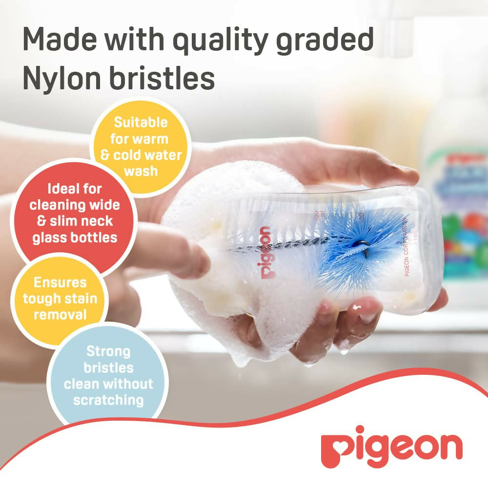 PIGEON NYLON BRUSH (ROTARY) WITH NIPPLE BRUSH