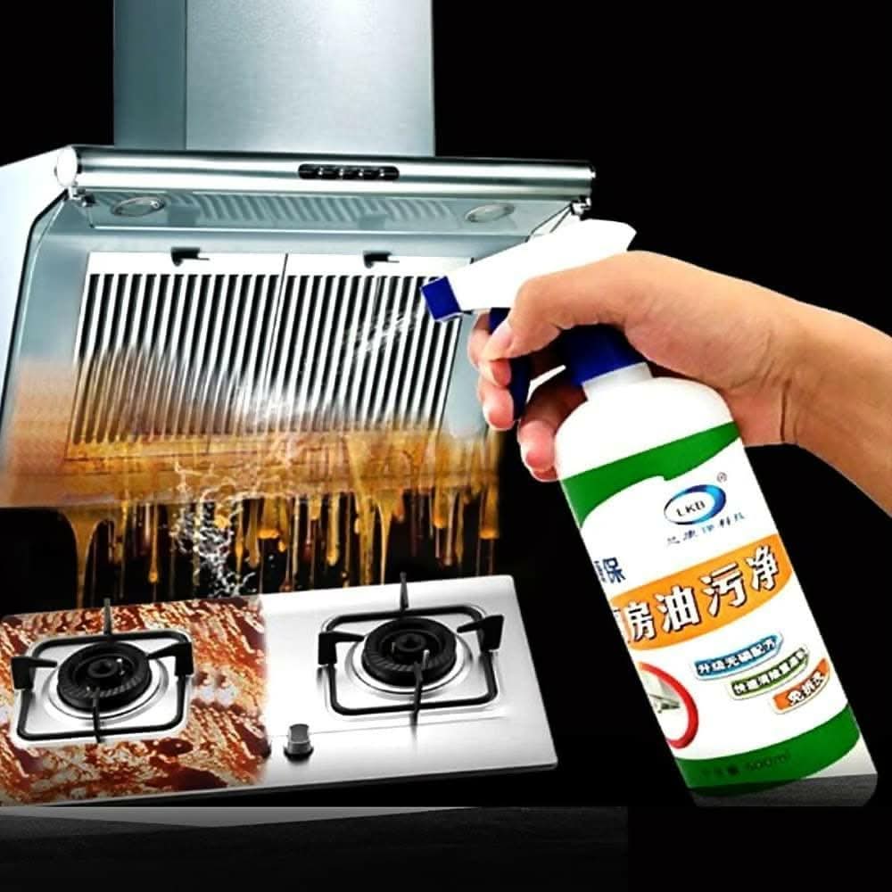 Oil & Grease Stain Remover Kitchen Cleaner Spray (500ML) - HalfPe