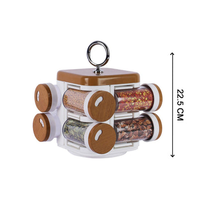Ganesh Storewell Plastic Spice Rack - Set Of 8