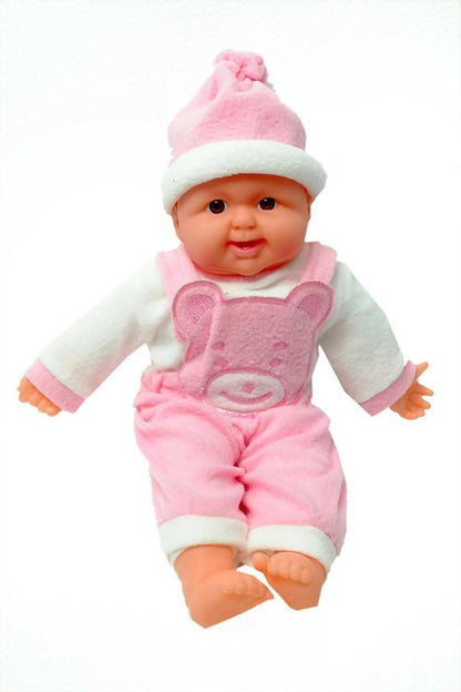 Pink Laughing Musical Baby Love Doll (pink) - HalfPe