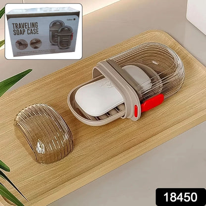 Travel Soap Dish Box – Portable Soap Holder with Color Box (1 Pc)