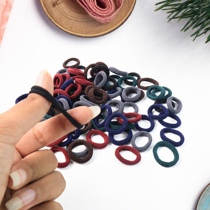 Small Hairbands Bands For Hair Rubber Bands (Pack Of 50  Multicolour)