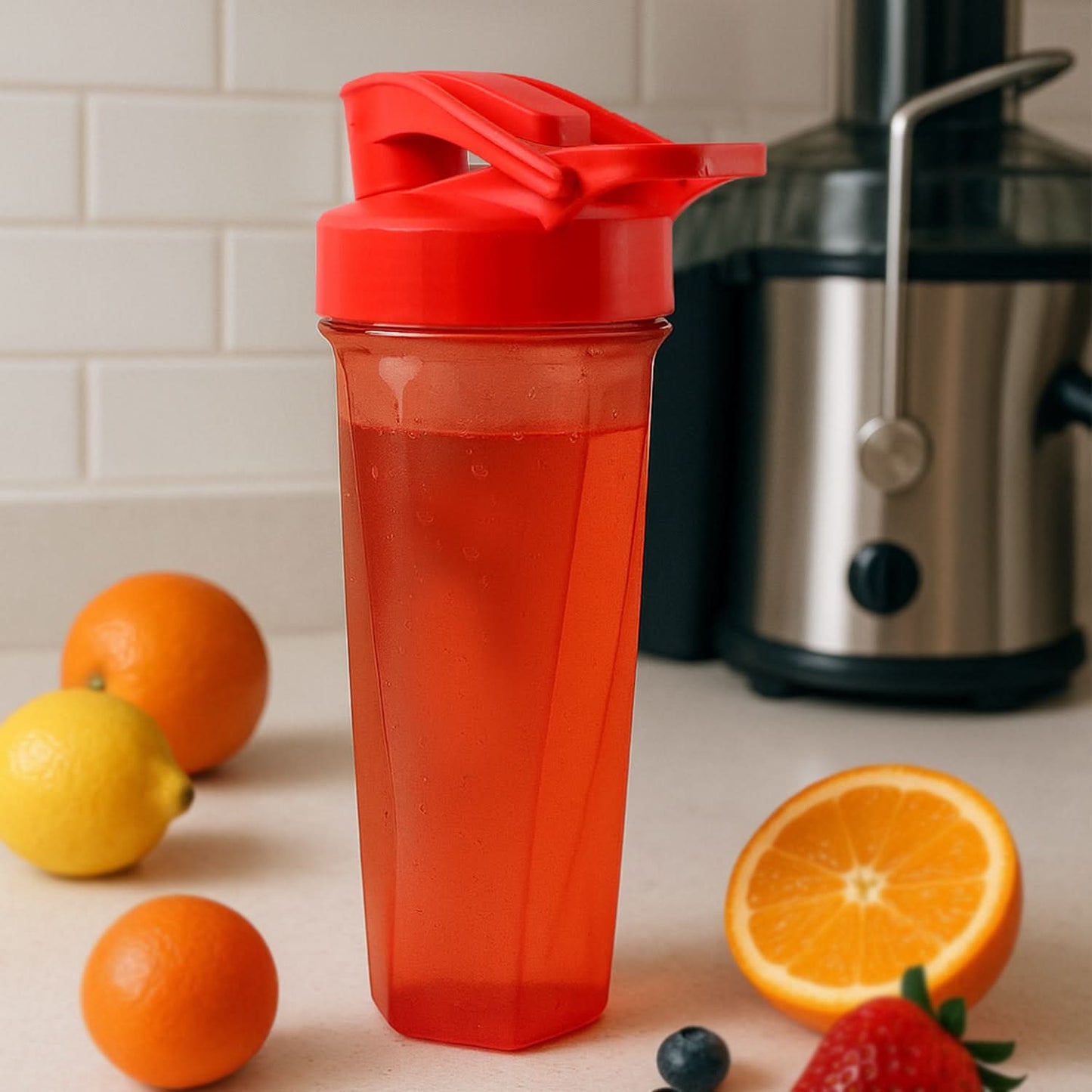 Manual Stirring Fitness Shaker Bottle With Hand Crank Approx 800 Ml (1 Pc)