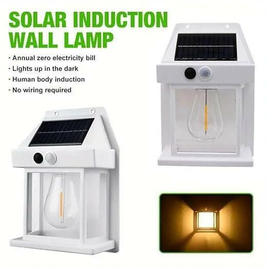 Eloxee Solar Wall Lights Outdoor Wireless Light Fixture Waterproof Exterior Lighting with Clear Panel (Medium 1,Multi-Colour) - HalfPe