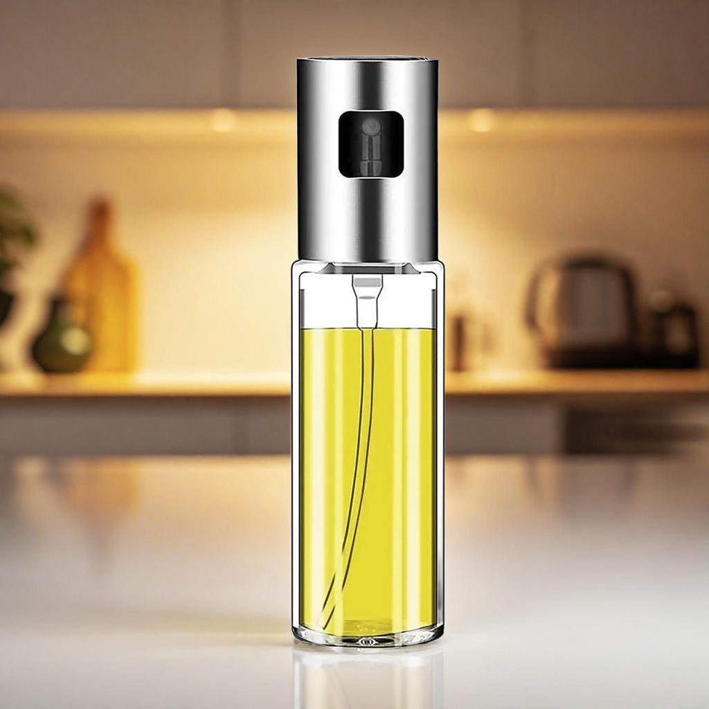 Oil Sprayer Dispenser Glass Bottle for Cooking & Multi-Use