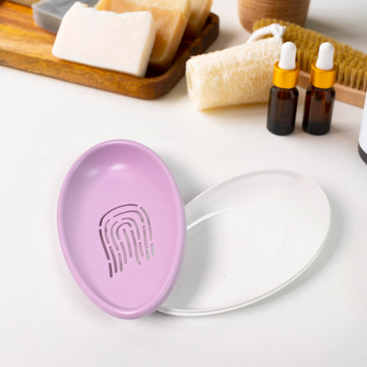 Plastic Soap Dish With Drain Soap Holder Double-layer (1 Pc) HP DD