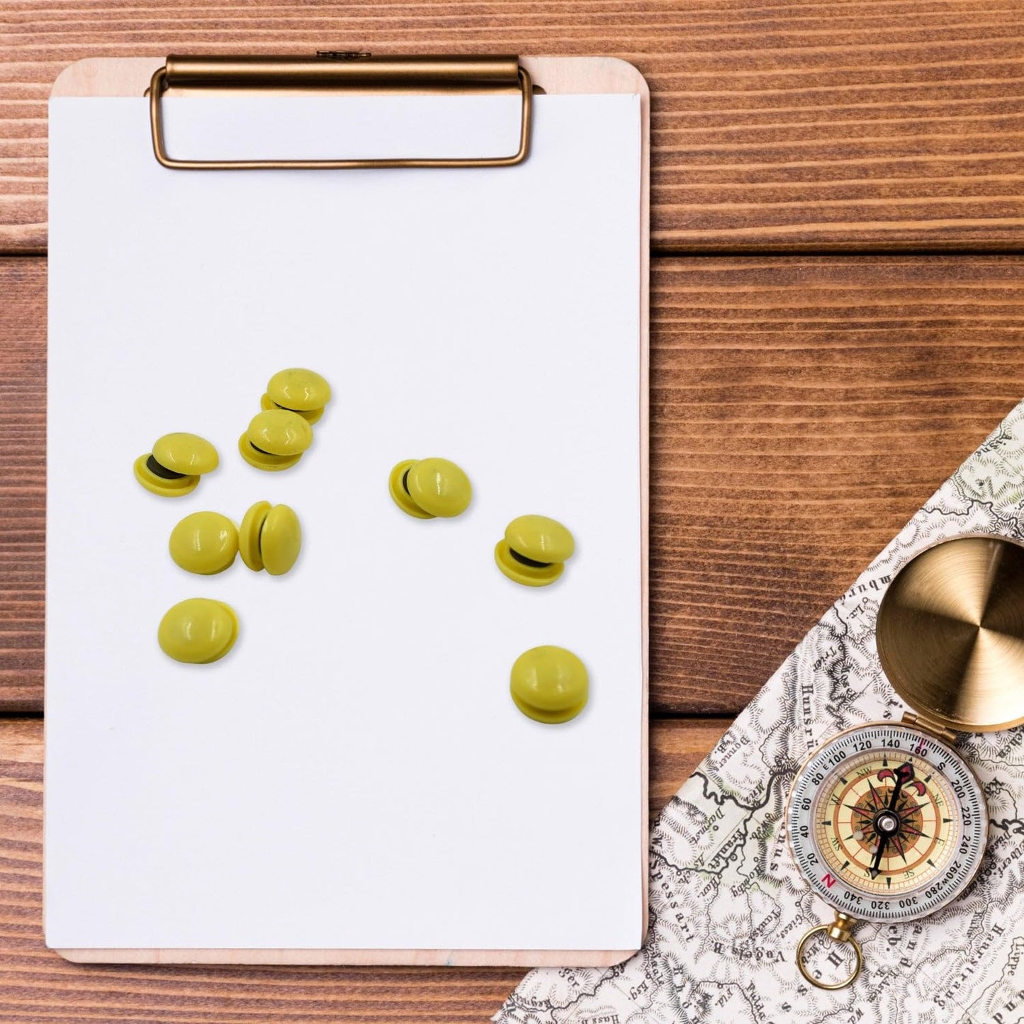 Strong Round Fridge  Whiteboard Magnet - (10 Pc Set)