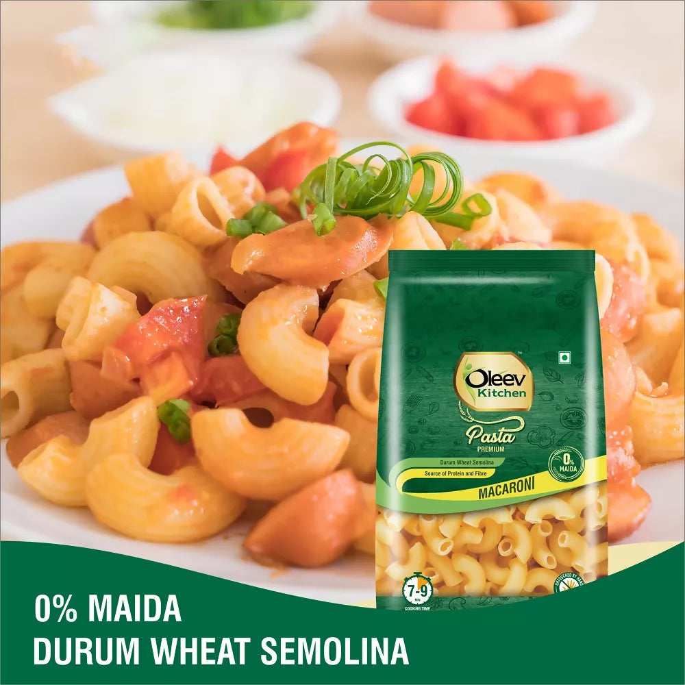 Oleev Kitchen No Maida Durum Wheat Macaroni 400g