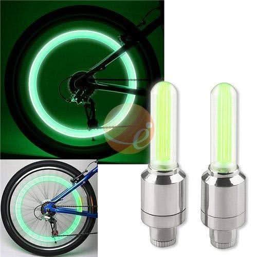 Led Flash Light Lamp Tyre Wheel Valve Sealing Caps (2 pcs )