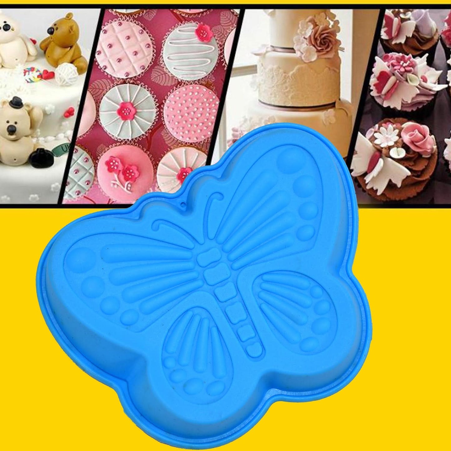 4-Piece Silicone Butterfly Molds – Flexible, Non-Stick Molds for Baking & Crafts