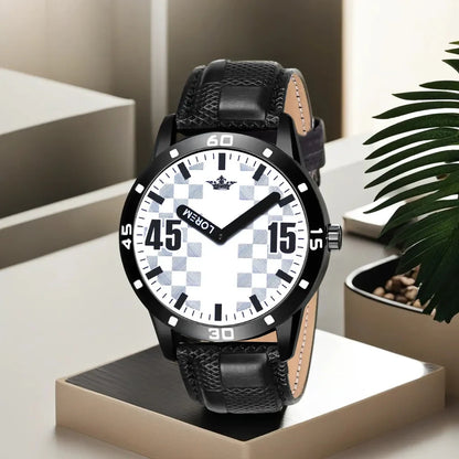 LOREM White Professional Look Analog Watch For Men LR58