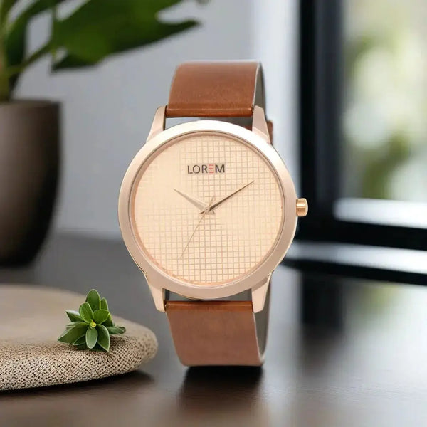 LOREM Rose Gold Casual Analog Watch For Men LR34 LOREM