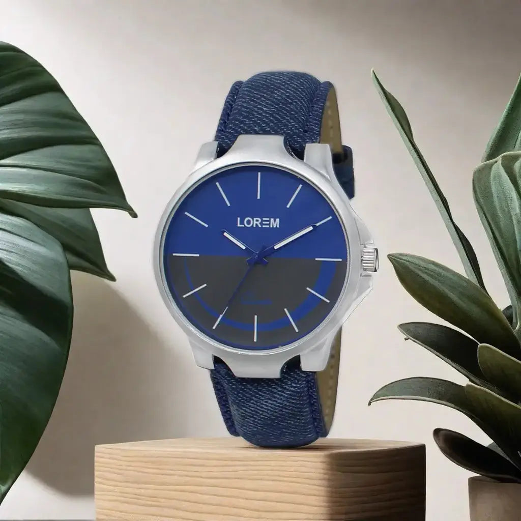 LOREM Blue Line Analog Watch For Men LR24 LOREM