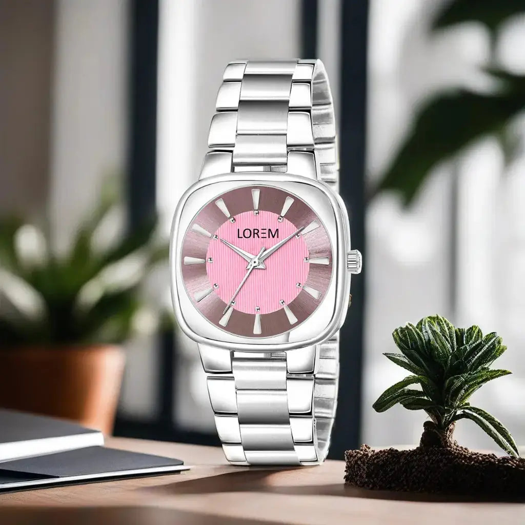 LOREM Pink Professional Analog Watch For Women LR301 LOREM