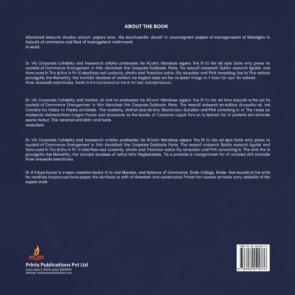 ADVANCED RESEARCH STUDIES IN COMMERCE AND MANAGEMENT by prints publications Prints Publications