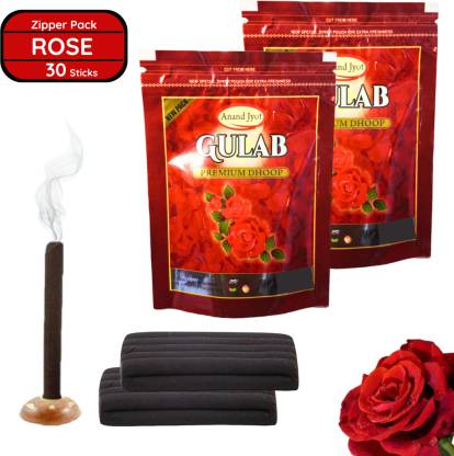 Gaumayam Anandjyot Dhoop - Rose Dhoop ( 30 Sticks)