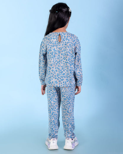 Animal Print Girls Co ord Set