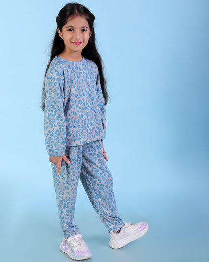 Animal Print Girls Co ord Set