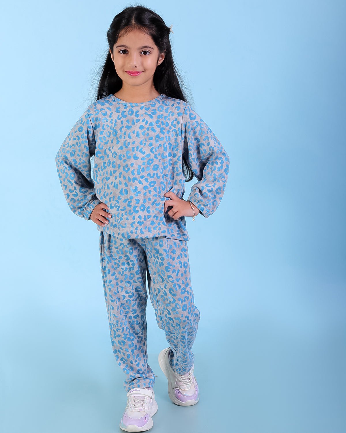 Animal Print Girls Co ord Set