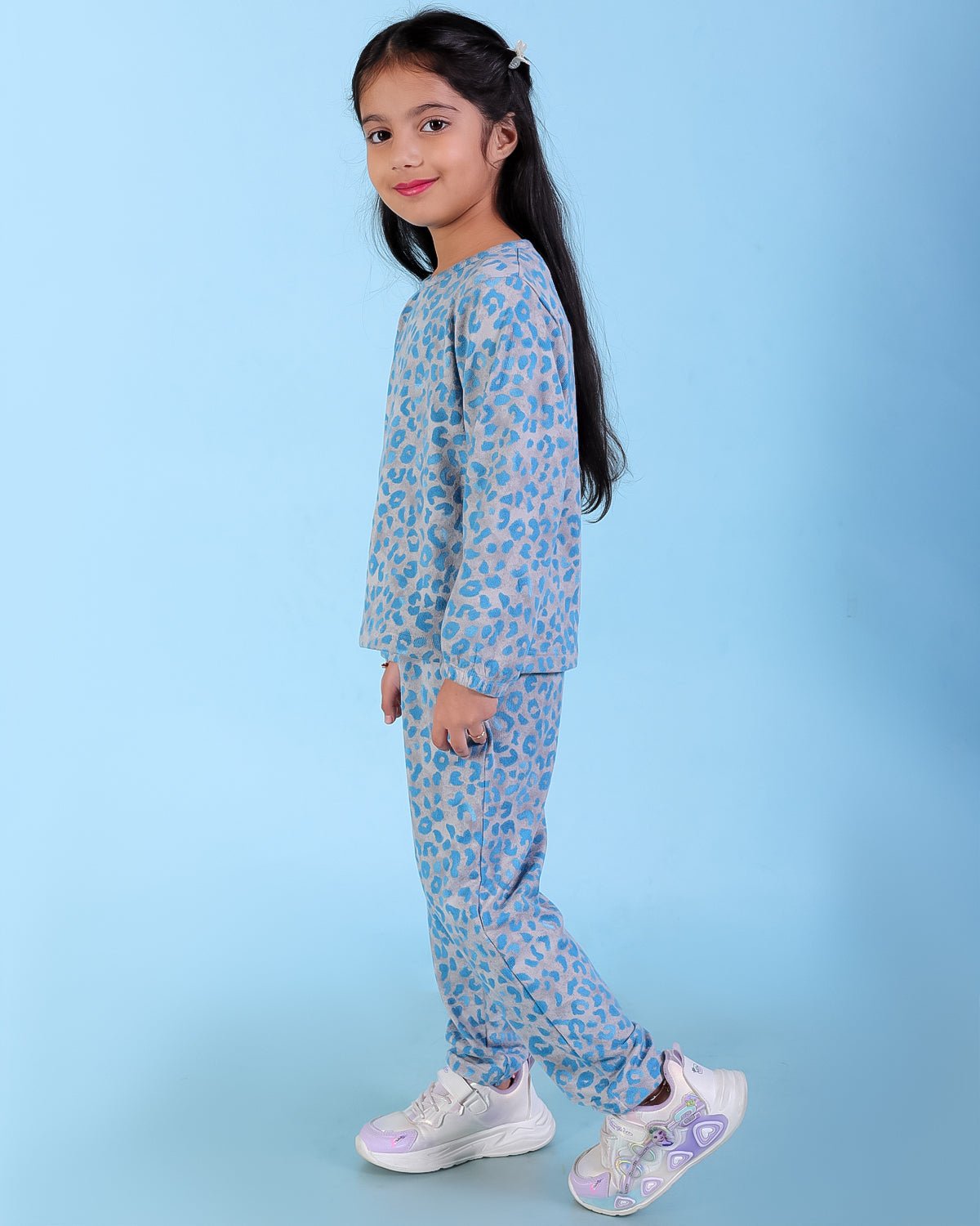 Animal Print Girls Co ord Set