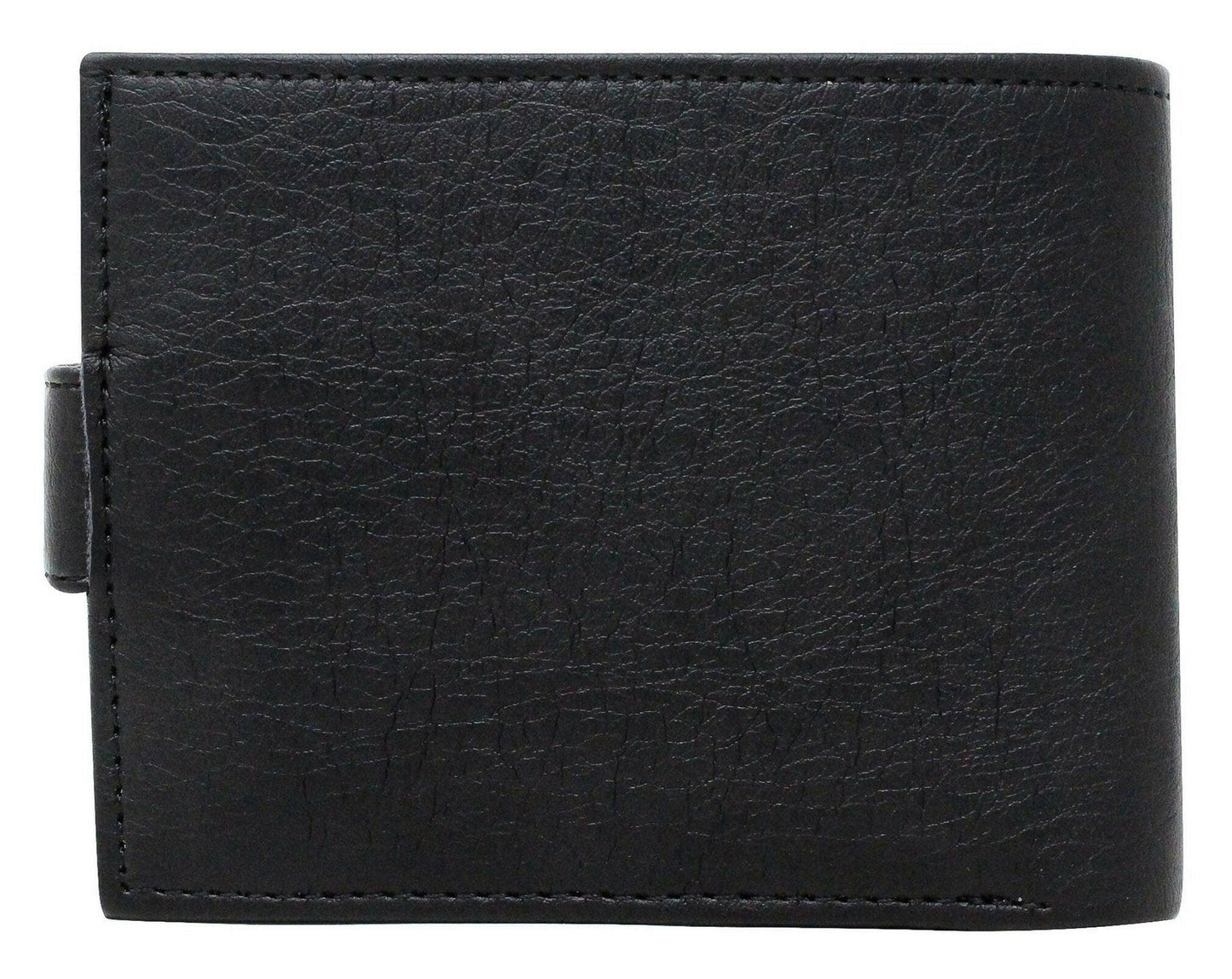 Lorem Black Removable Card Slot Bi-Fold Faux Leather 7 ATM Slots Wallet For Men - HalfPe