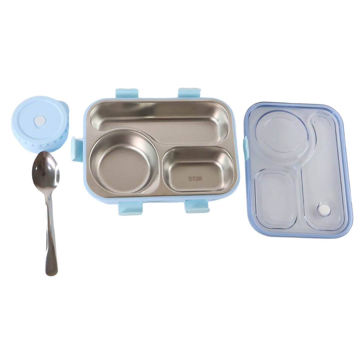 Premium Stainless Steel Compartment Lunch Box 1 Set HP DD