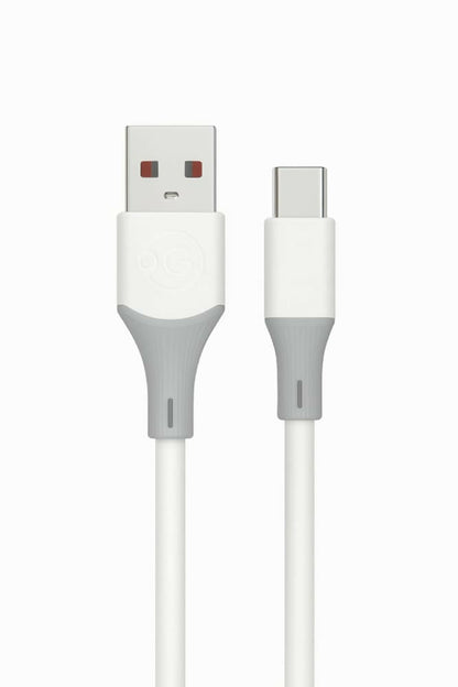 OOGE Rope 10 USB to Type-C Fast Charging Cable 60W PowerPulse 1 Meter High-Speed Data & Charging Durable Tangle-Resistant Design - White LUCKY MOBILES & ELECTRONICS