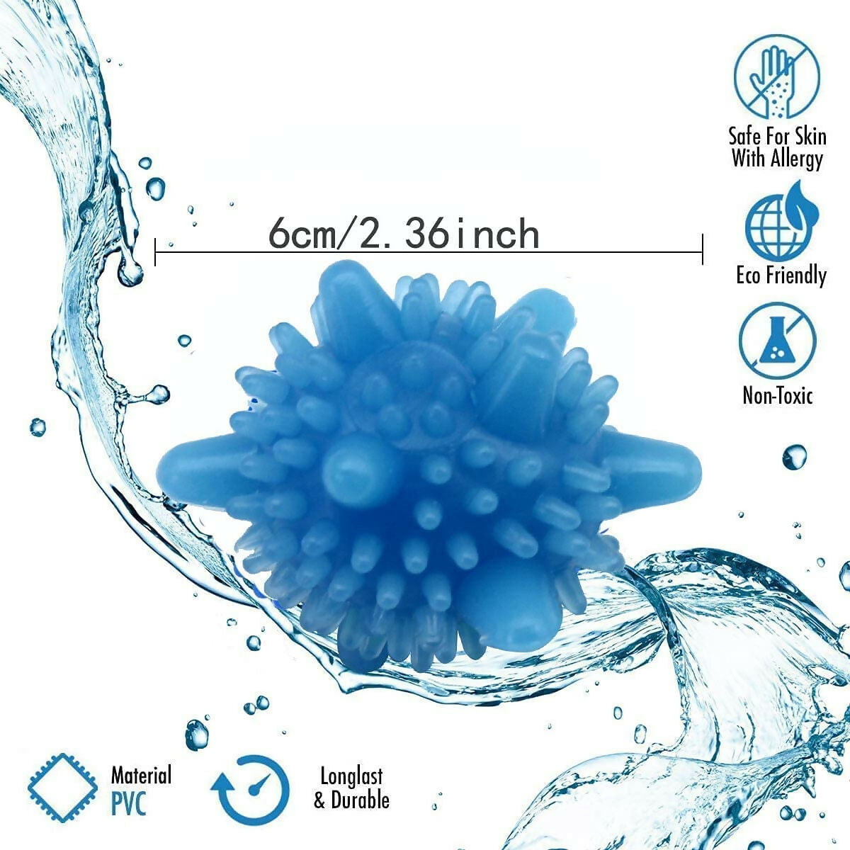 Silicone Laundry Balls for Washing Machine Reusable Tangle-Free Eco-Friendly Washing Balls (Pack of 10)