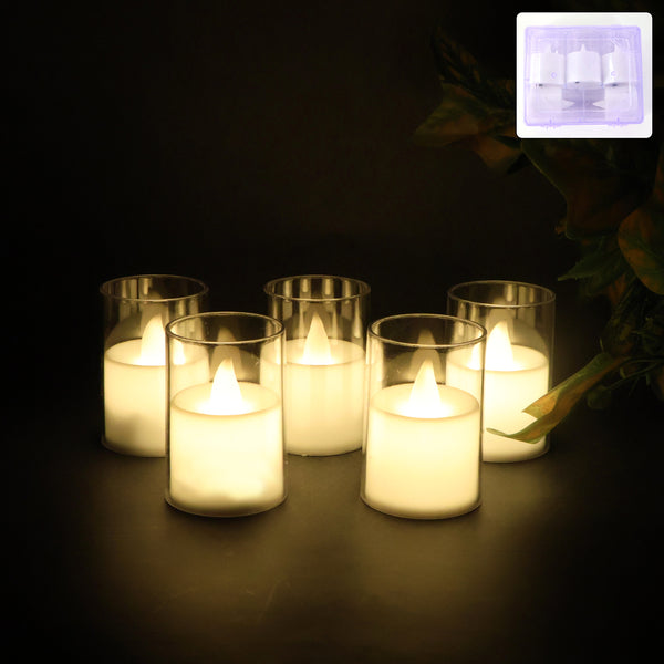 Flameless Led Votive Candles Light - (6 Pc)