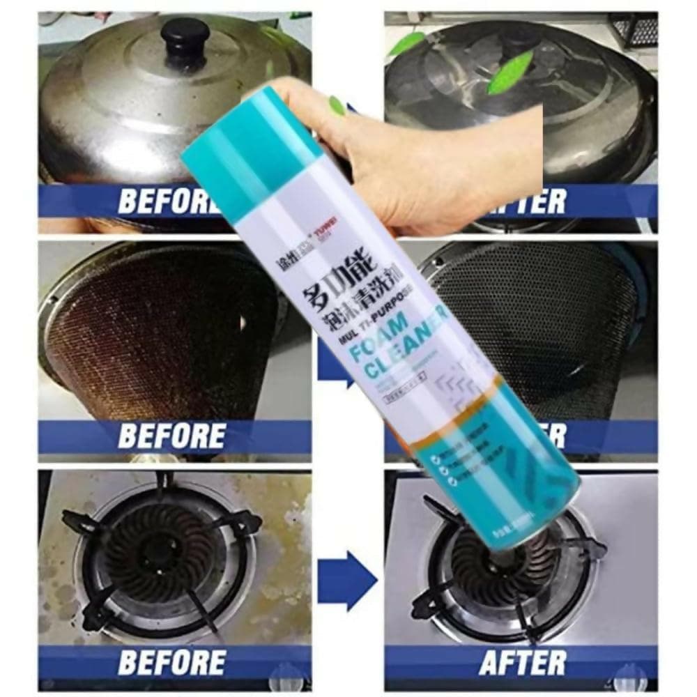 Kitchen, Car Cleaning Foam Spray, Multipurpose Foam Cleaner Spray (650ml) - HalfPe