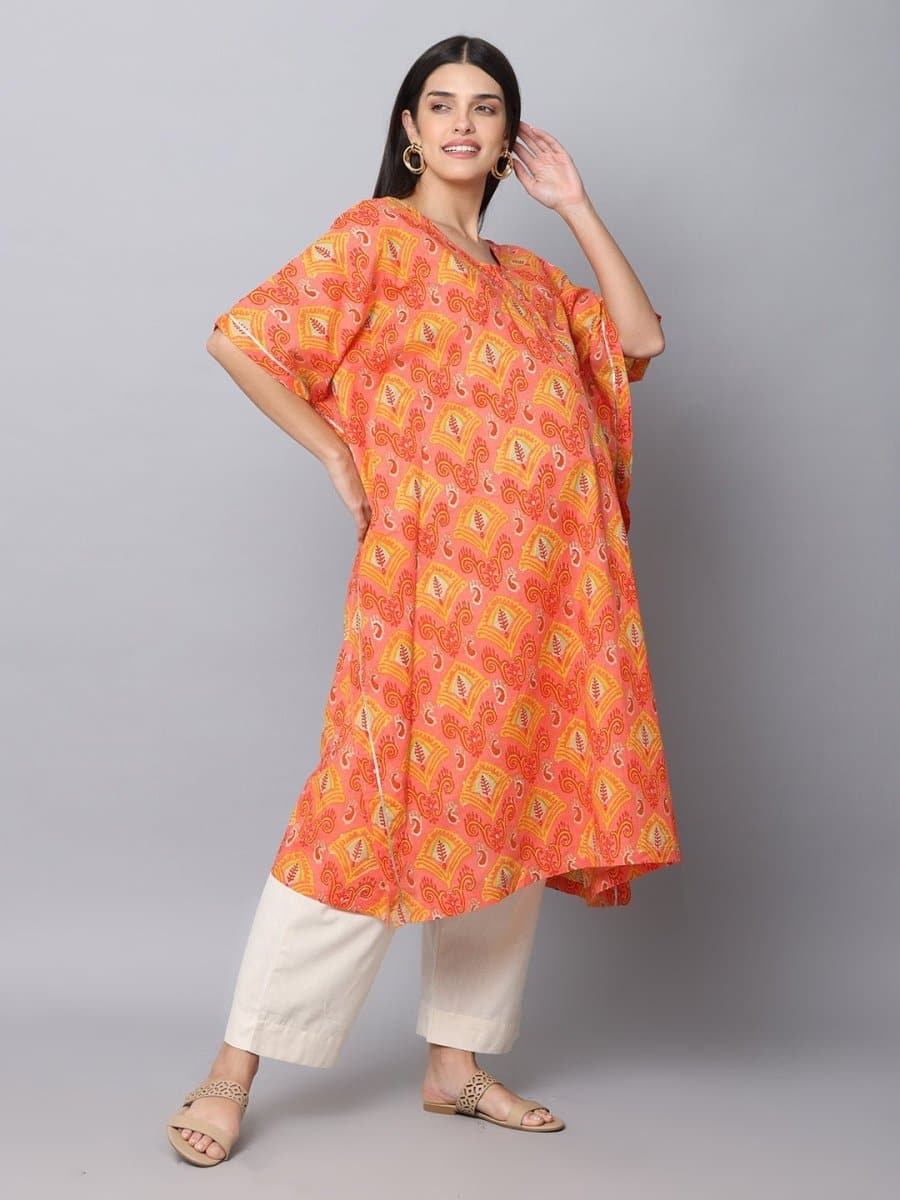 Azalea Maternity Kaftan Kurta Set With Nursing - MEW-AZLKK-S
