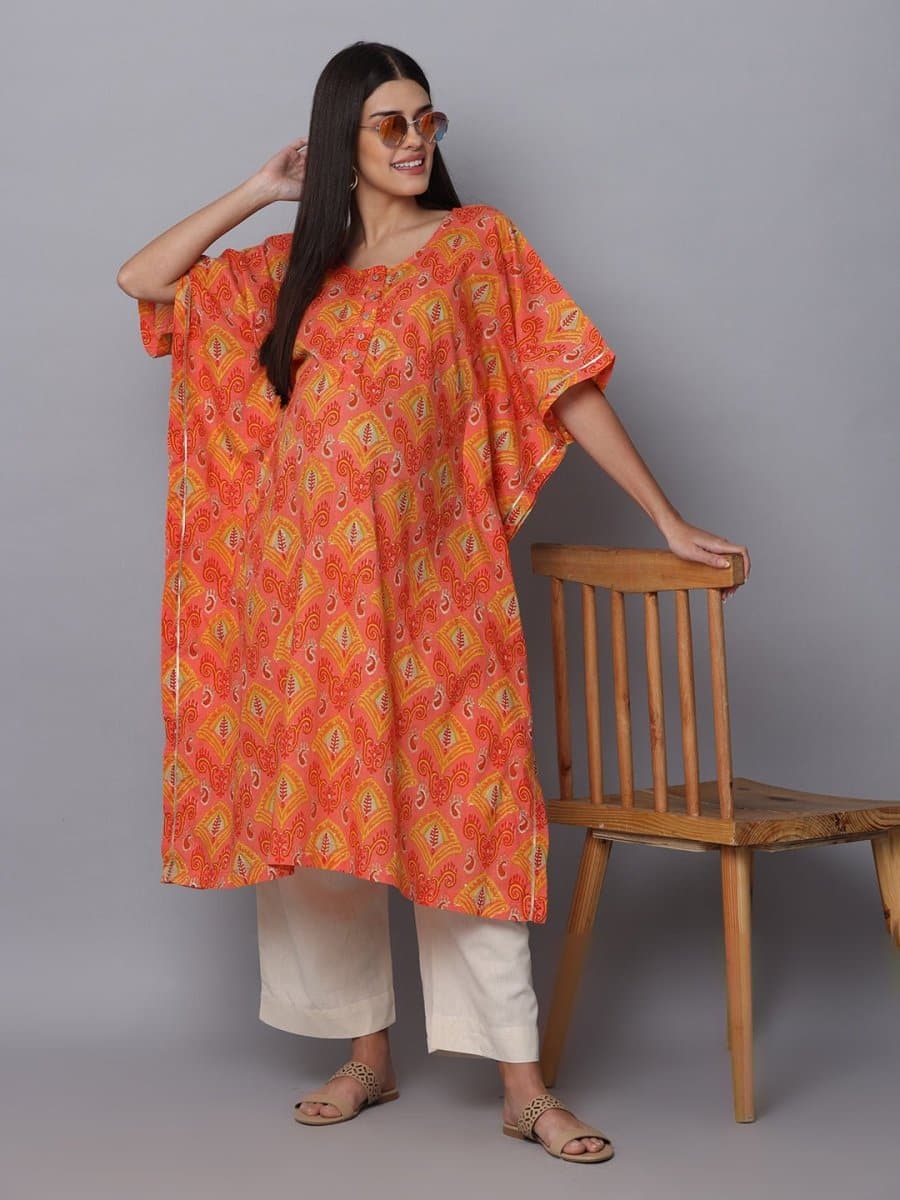 Azalea Maternity Kaftan Kurta Set With Nursing - MEW-AZLKK-S