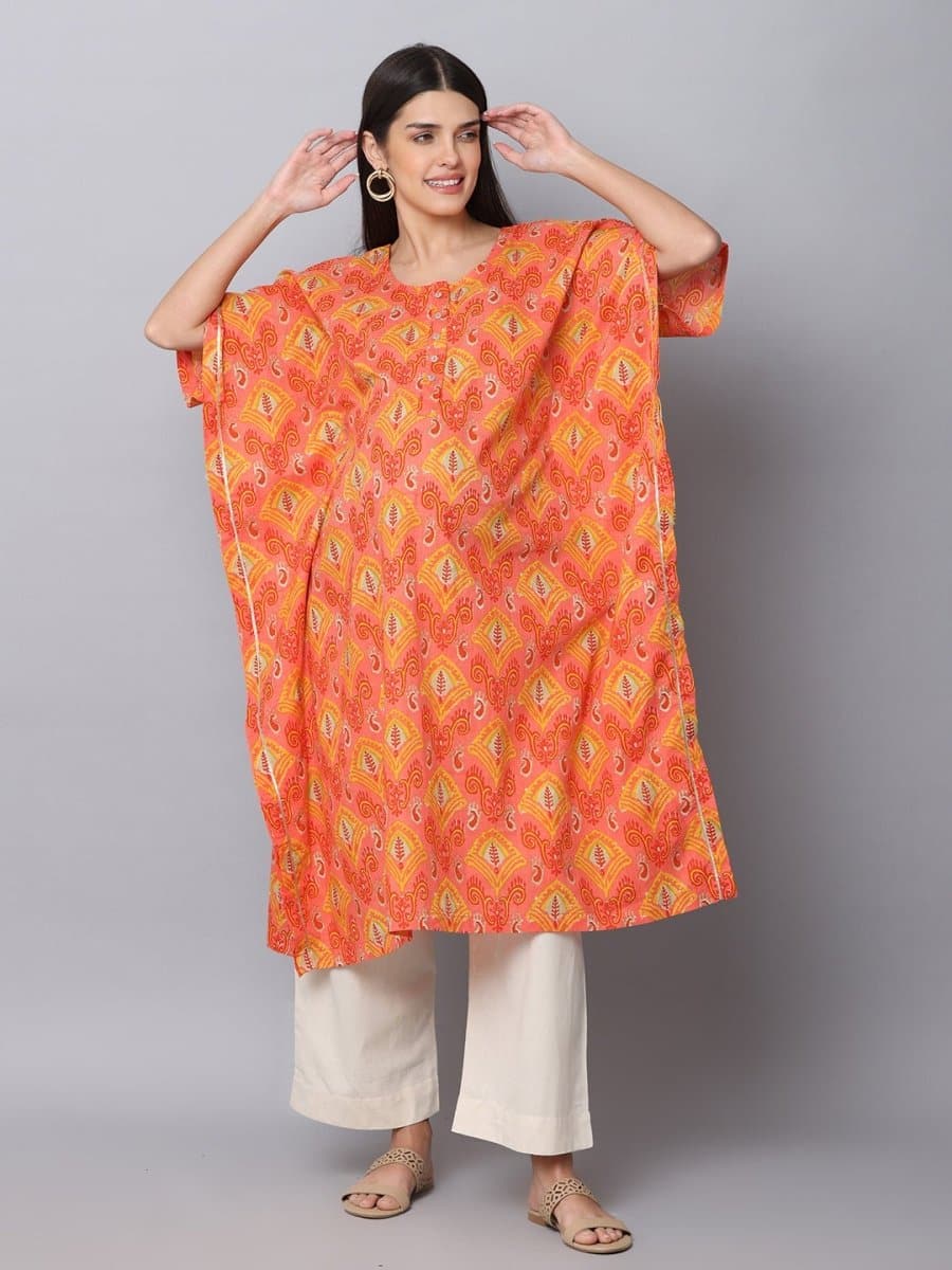 Azalea Maternity Kaftan Kurta Set With Nursing - MEW-AZLKK-S