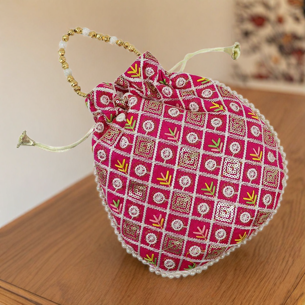Embroidered Potli Bag – Royal Elegance