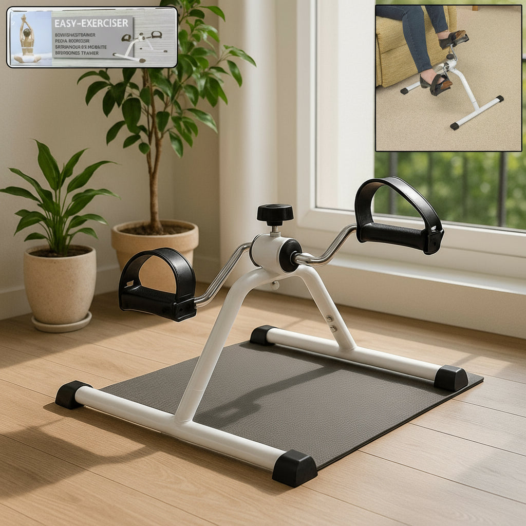 Mini Pedal Exerciser for Home Workout – Portable Fitness Cycle Machine for Legs &Arms Exercise, Physiotherapy, and Office Use (1 Pc)