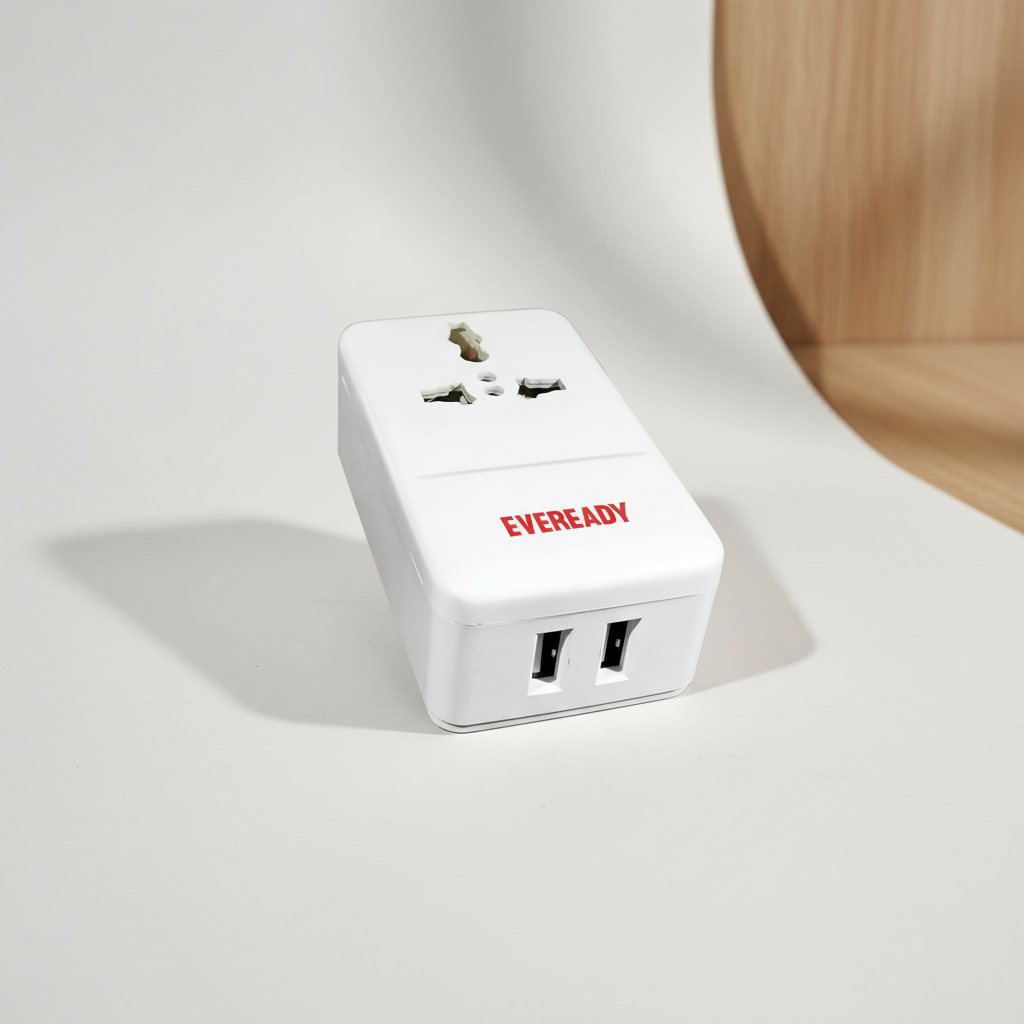 Eveready Multiplug with USB HalfPe - FW -TPT