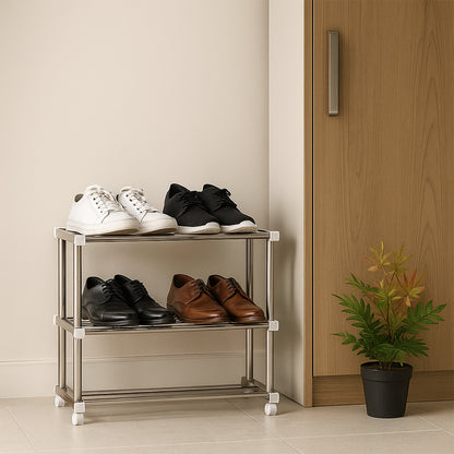 Supermom Stainless Steel Multipurpose Shoe  Storage Rack - (1 Pc)