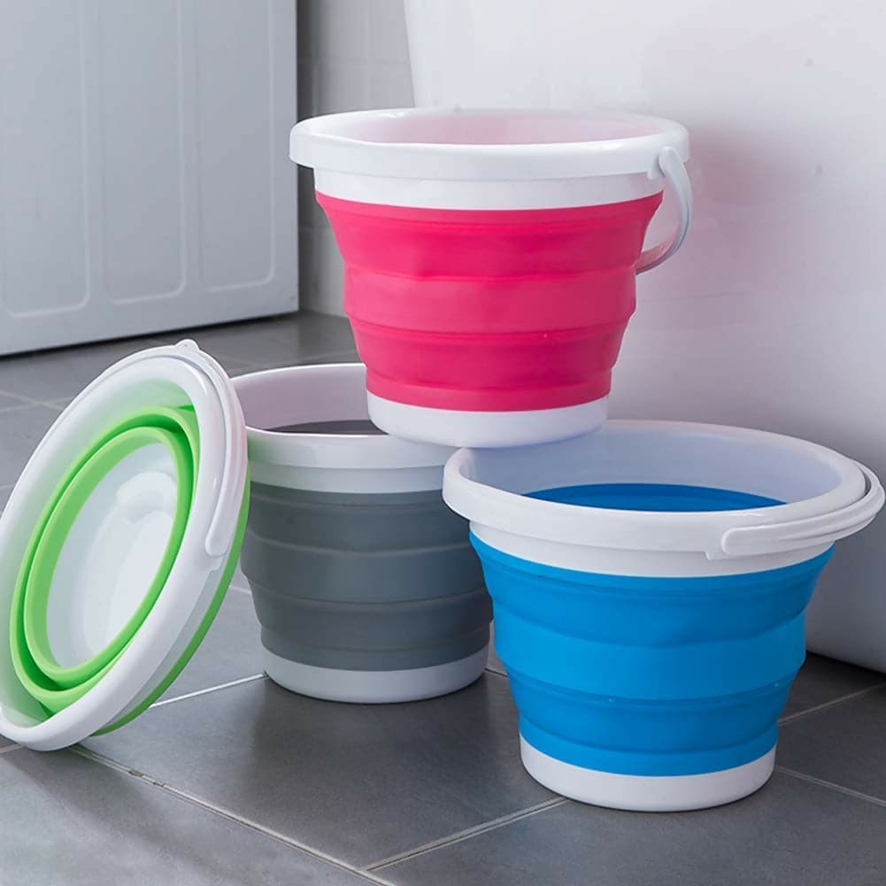 Silicon Foldable Bucket (Multi-color)