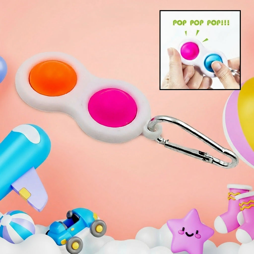 Simple Dimple Fidget Toy Mini Keychain HP DD
