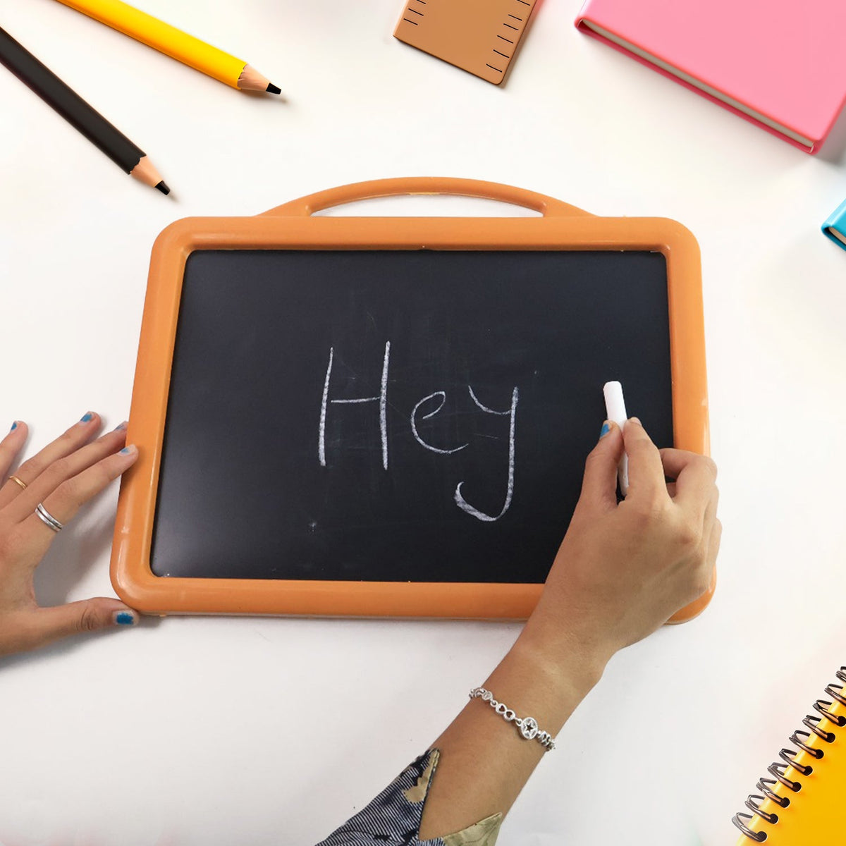 2-in-1 Double-sided Write And Wipe Educational Drawing Board For Kids (1 Set) HP DD