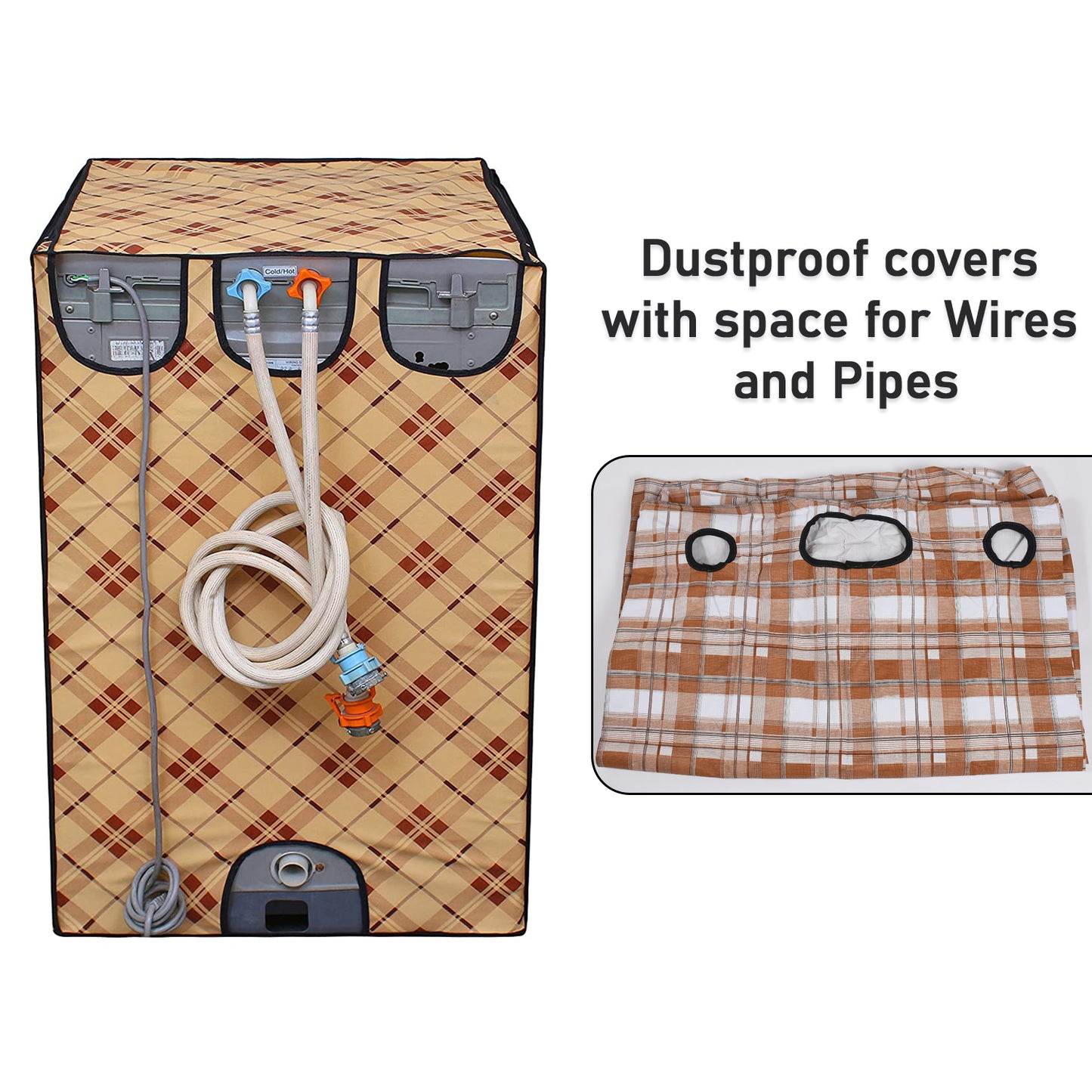 Water-resistant Washing Machine Cover For Top-load Models  Dustproof Protective Sleeve with Easy-Access Lid Flap, (1 Pc)